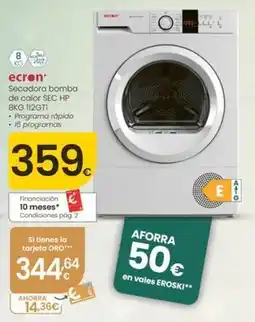 Eroski Ecron - secadora bomba de colors 8kg 112gti oferta