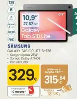 Eroski Samsung - galaxy tab s10 lite 6+128 oferta