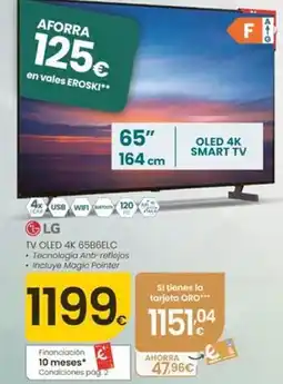Eroski Lg - tv oled 4k 65b6elc oferta