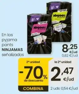 Eroski Ninjamas pyjama pants oferta