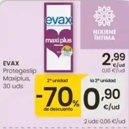 Eroski Evax protegeslip maxiplus oferta