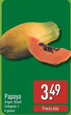 ALDI Papaya oferta
