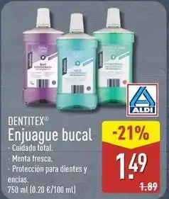 ALDI Dentastix - enjuague bucal oferta