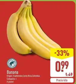 ALDI Banana oferta