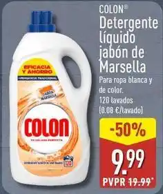 ALDI Colon - detergente liquido jabon de marsella oferta