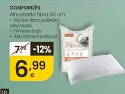 Eroski Confordés - almohada fibra 60 cm oferta