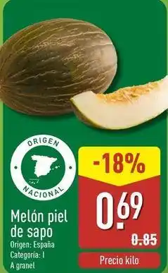 ALDI Melon piel de sapo oferta