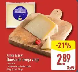 ALDI Pleno sabor - queso de oveja viejo oferta