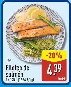 ALDI Filetes de salmon oferta