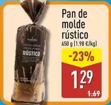 ALDI Pan de molde rustico oferta