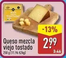 ALDI Queso mezcla viejo tostado oferta