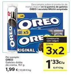 Caprabo Oreo - galetes doble de crema oferta
