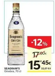 Caprabo Seagram's - ginebra oferta