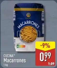 ALDI Cucina - macarrones oferta