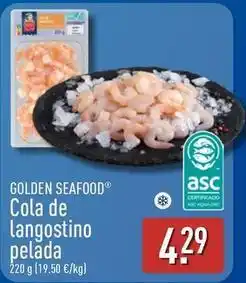 ALDI Golden seafood - cola de langostino pelada oferta