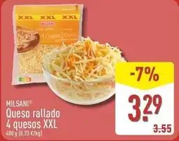 ALDI Milsani - queso rallado 4 quesos xxl oferta