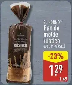 ALDI El horno - pan de molde rustico oferta