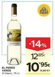 Caprabo El perro verde - vi blanc oferta