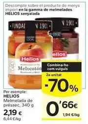 Caprabo Helios - melmelada de préssec oferta