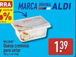 ALDI Milsani - queso cremoso para untar oferta