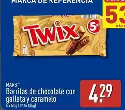 ALDI Mars - barritas de chocolate con galleta y caramelo oferta