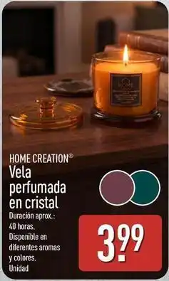 ALDI Home creation - vela perfumada en cristal oferta
