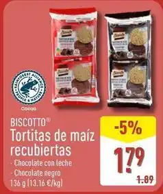 ALDI Biscotto - tortitas de maiz recubiertas oferta