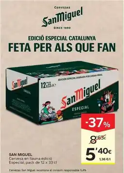 Caprabo San miguel - cervesa en llauna edició especial oferta