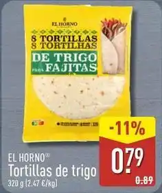 ALDI El horno - tortillas de trigo oferta