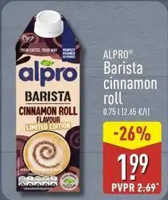 ALDI Alpro - barista cinnamon roll oferta