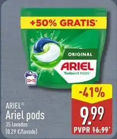 ALDI Ariel - pods oferta