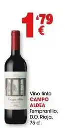 TOP Cash & Carry Campo anhelo - vino tinto tempranillo, d.o. rioja oferta