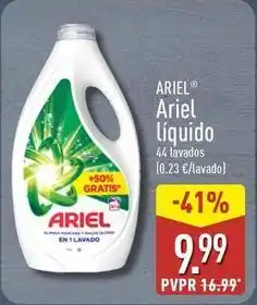 ALDI Ariel - liquido oferta