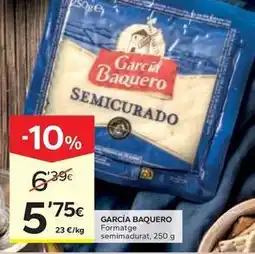 Caprabo García baquero - formatge semimadurat oferta