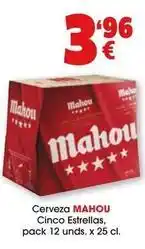 TOP Cash & Carry Mahou - cerveza cinco estrellas oferta