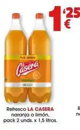 TOP Cash & Carry La casera - refresco naranja o limon oferta