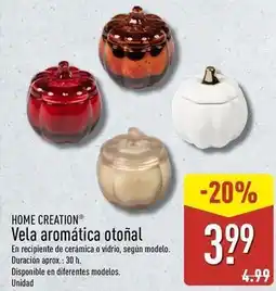 ALDI Home creation - vela aromatica otoñal oferta