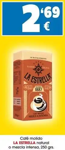TOP Cash & Carry La estrella - café molido natural o mezcla intensa oferta