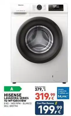 Hisense - lavaloza series 10 wfq30a01hw