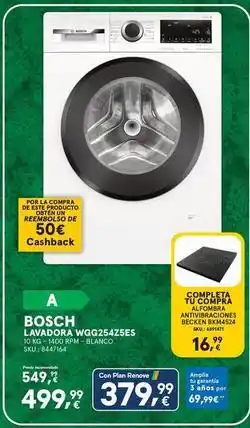 Worten Bosch - lavadora wgg25a75es oferta