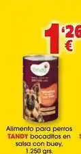 TOP Cash & Carry Tandy - alimento para perros bocaditos en salsa con buey oferta