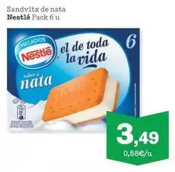 Sorli Nestlé - sandvitx de nata oferta