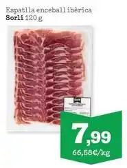 Sorli Sorli - espatlla enceball iberica oferta