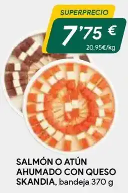 Masymas Skandia salmón o atún ahumado con queso oferta