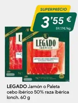 Masymas Legado jamón o paleta cebo ibérico 50% raza ibérica oferta