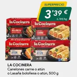 Masymas La Cocinera Canelones carne o atún o Lasaña boloñesa o atún oferta