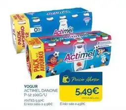 Cash Ecofamilia Danone - yogur actimel oferta