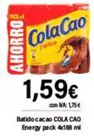 Cash Ifa Cola cao - batido cacao energy pack oferta