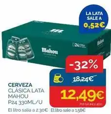 Cash Ecofamilia Mahou - cerveza oferta