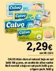 Cash Ifa Calvo - atun claro al natural bajo en sal oferta